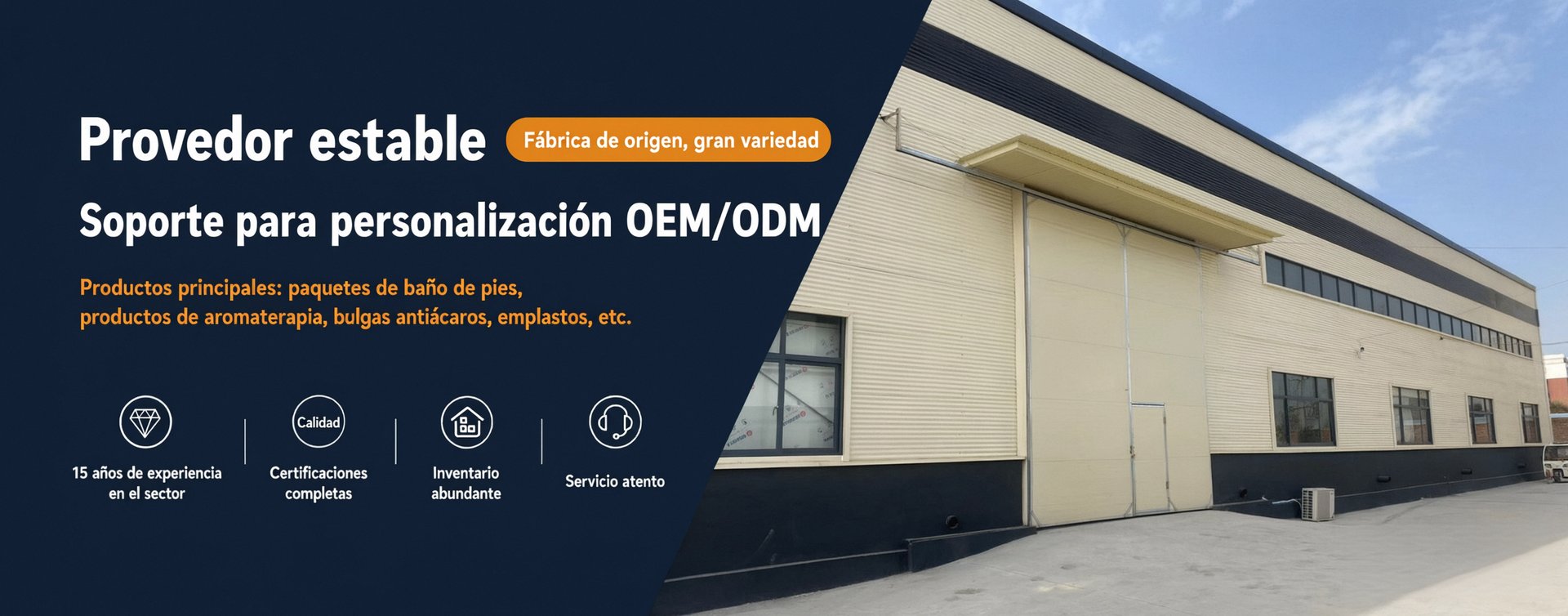 Fornecedor Confiável — Personalização OEM/ODM, 15 Anos de Experiência, Certificações Completas, Estoque Pronto, Atendimento Dedicado