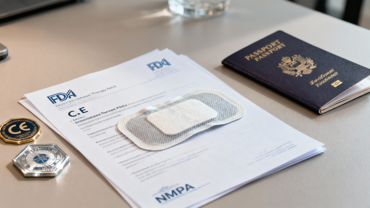 远红外理疗贴海外市场准入:FDA vs CE vs NMPA 对比